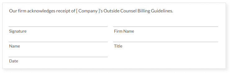 Outside Counsel Guidelines 4