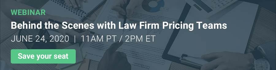 Behind the Scenes with Law Firm Pricing Teams Webinar