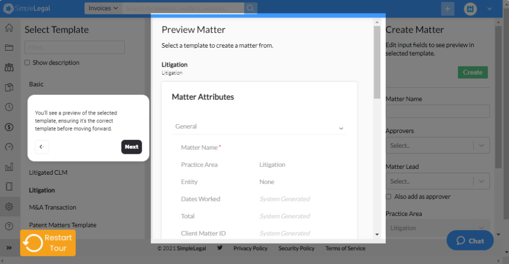 SimpleLegal AI Powered Template